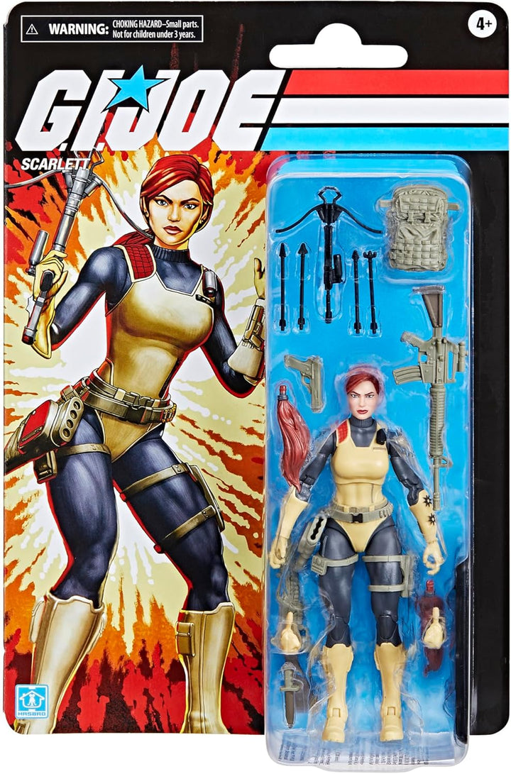 GI Joe Classified Series Retro Cardback Scarlett Figura de