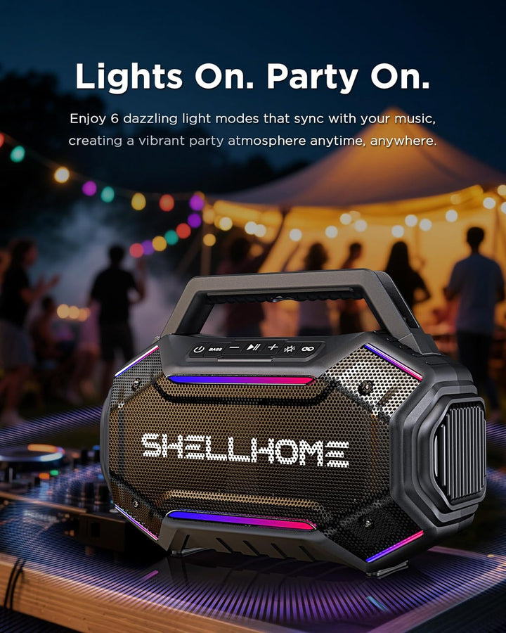 ShellHome Altavoces Bluetooth para exteriores, altavoz inalámbrico...