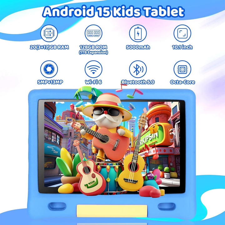 Gleeso Tableta para Niños, Tableta Android 15 para Niños de 10 Pulg...