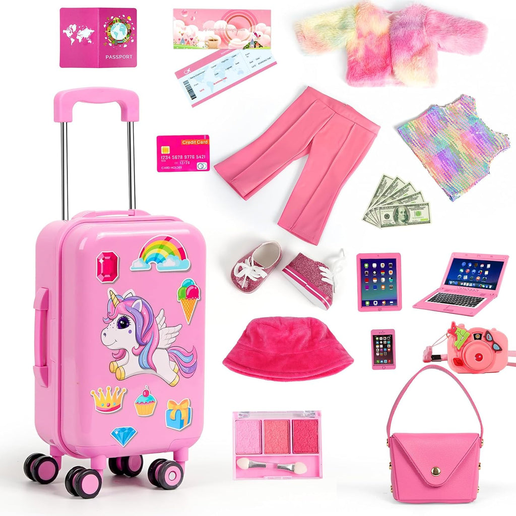 WONDOLL 26 piezas de ropa y accesorios para muñecas americanas