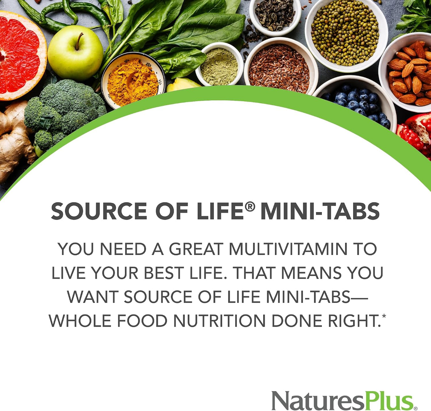 NaturesPlus Source of Life - 360 mini pestañas, paquete de 2, suple...