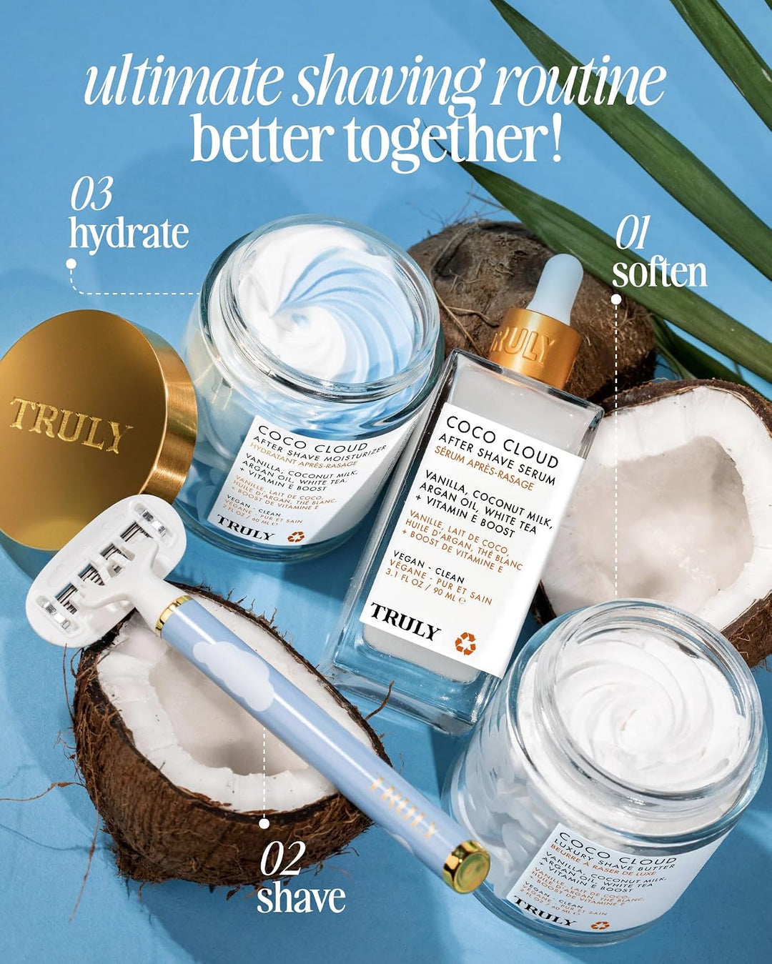 Truly Crema de afeitar de lujo | Fórmula de afeitado ultrahidratant...