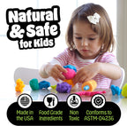 Hygloss Play - Masa de modelado para niños, 6 colores surtidos, 1 libra