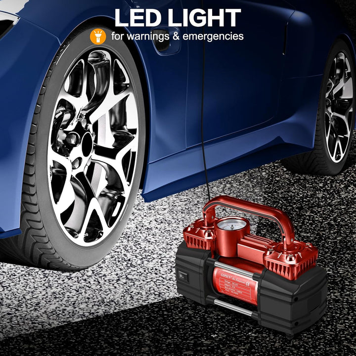GSPSCN Compresor de aire de doble cilindro CC de 12 V para automóvi...