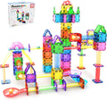 PicassoTiles 70 azulejos magnéticos Marble Run Race Track STEM a partir de
