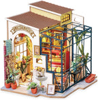 Rolife Kit de Casa en Miniatura DIY Tienda de Flores, Kit de Casa Pequeña para Adultos para Construir, Kit de Fabricación de Mini Casa con Muebles, Decoraciones de Halloween/Navidad/Regalos para