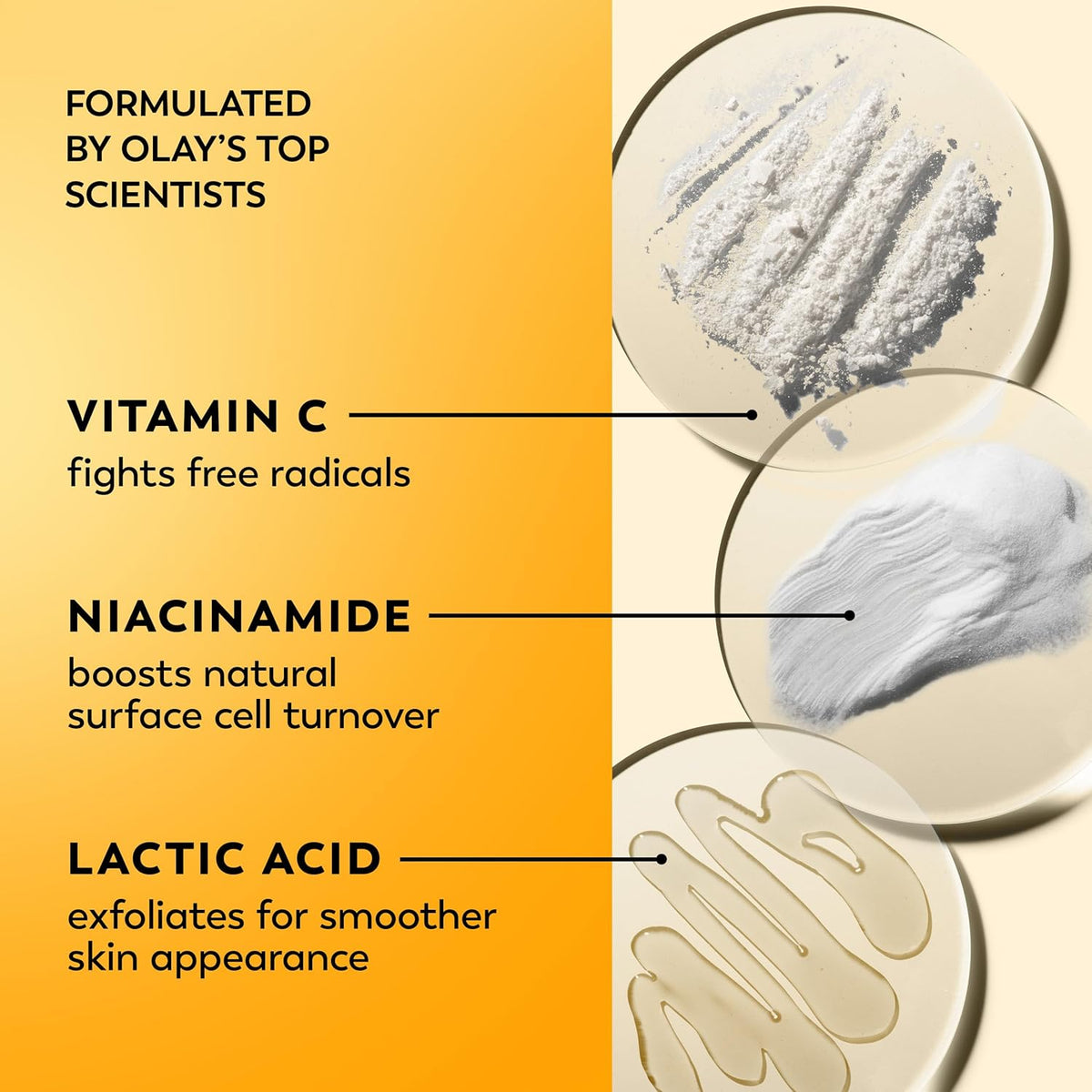 Olay Hidratante facial con vitamina C, crema iluminadora para mujer...