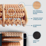 TheraFlow Masajeador de pies de madera para neuropatía, dolor de ta...