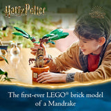 LEGO 76433 - Figura de mandrágora y maceta de Harry Potter