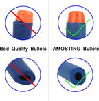 AMOSTING - Dardos de repuesto para dardos Nerf N-Strike Elite (1000 unidades, 100 unidades, color blanco)