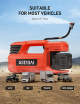 AstroAI TC4 Inflador de neumáticos con compresor de aire portátil,...