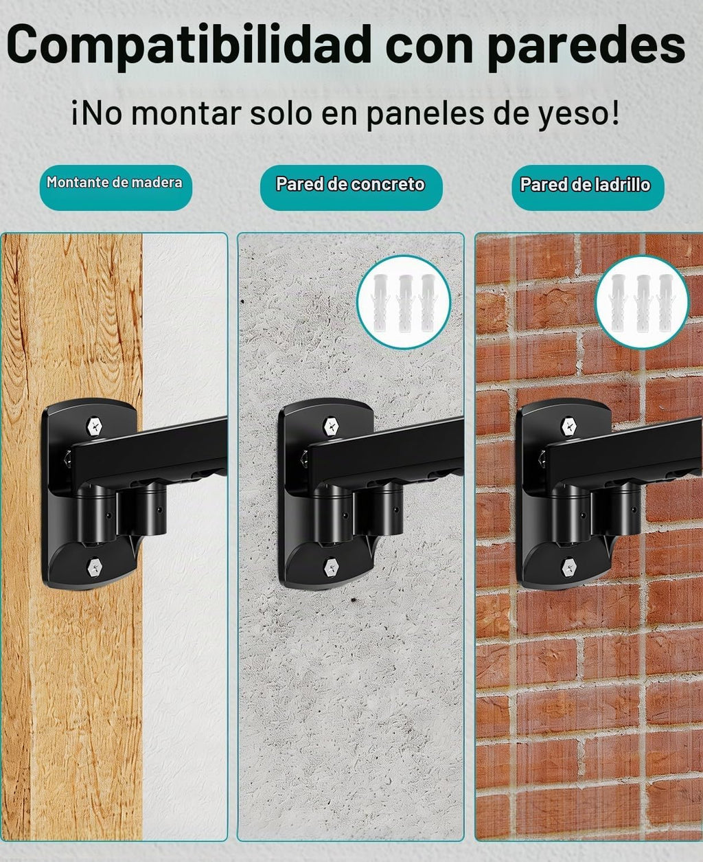 MOUNT PRO Soporte de pared para monitor dual para 2 pantallas de computadora de hasta 32 pulgadas, brazo de pared de doble monitor con capacidad para hasta 19.8 libras cada uno, soporte de monitor de