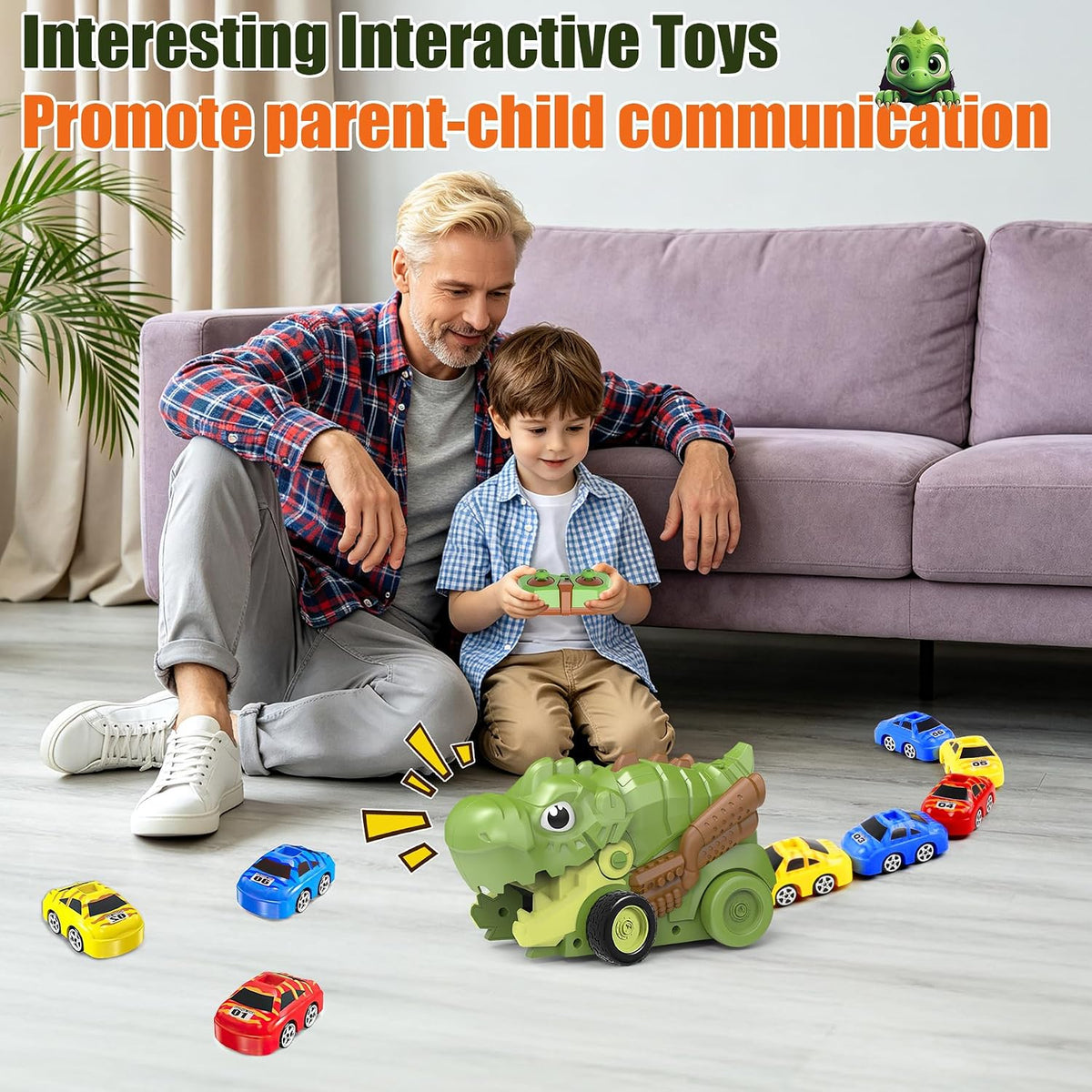 Juguetes para niños Monster Truck Toy Magnetic Remote Control Snake Chain