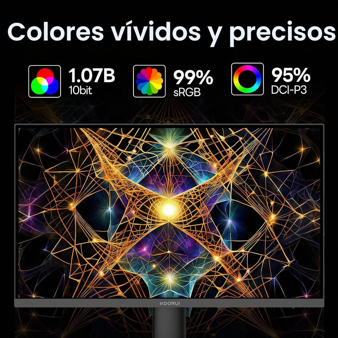 KOORUI Monitor 4K UHD 3840 x 2160 de 32 pulgadas con altavoces inte...