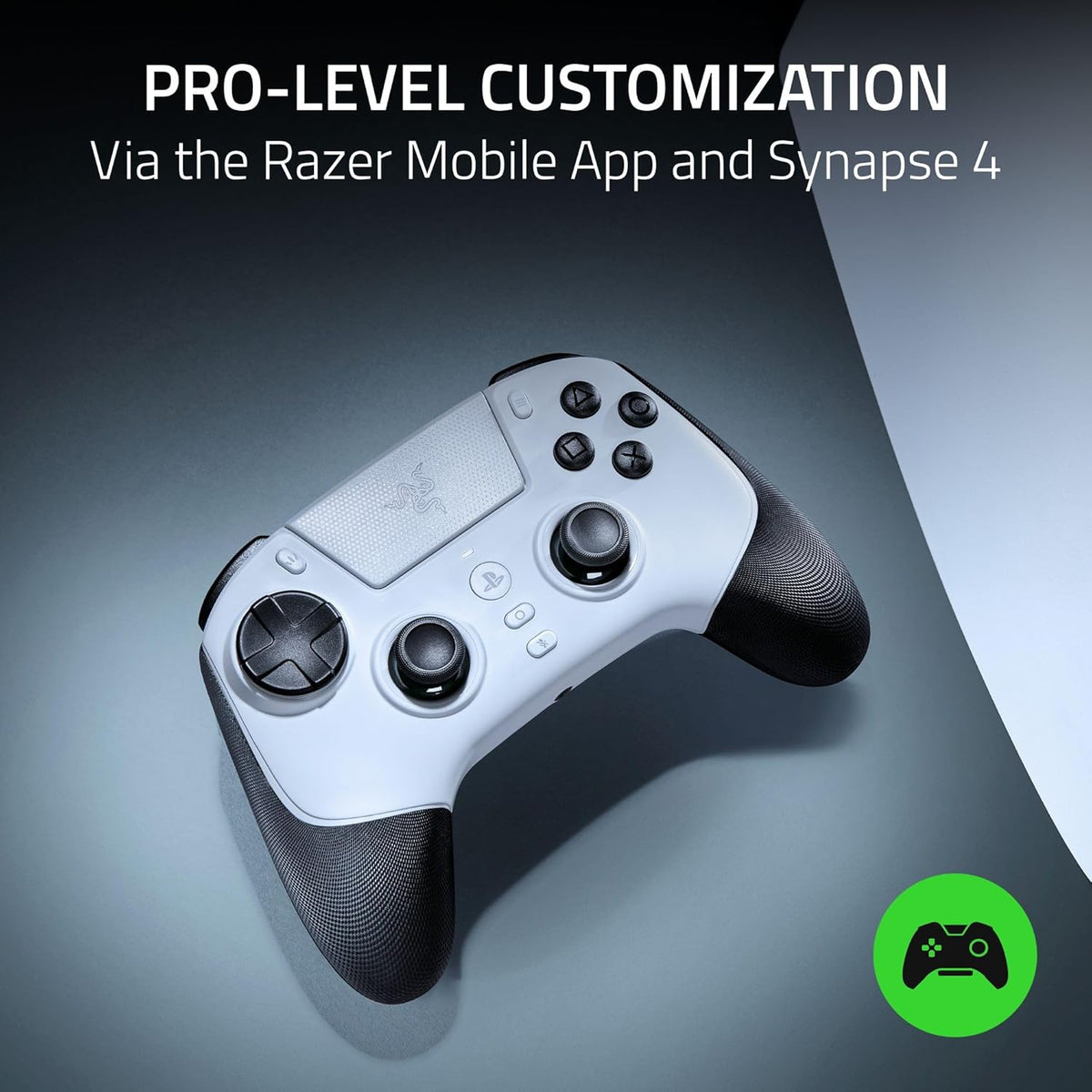 Razer Raiju V3 Pro - Control inalámbrico esports para PS5 y PC, Blanco