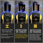 Detector de Vigas de Pared FNIRSI - Detector electrónico de pernos FNIRSI actualizado WD-02 con pantalla TFT y chip HPC, escáner de pared con orificio de posicionamiento para el centro y el borde de