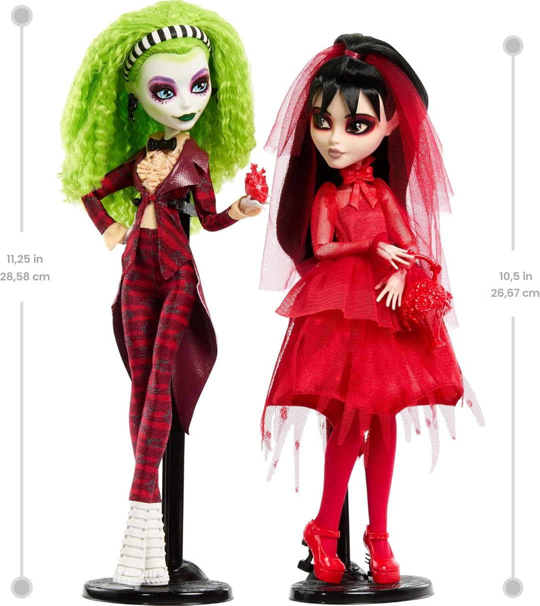 Monster High Skullector Beetlejuice Beetlejuice Muñeca Paquete de 2...