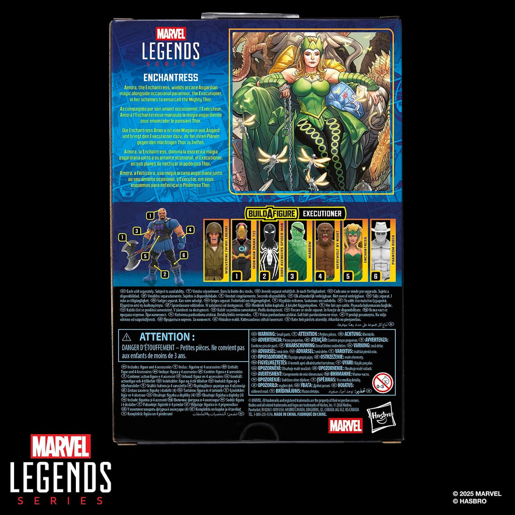 Marvel Serie Legends Enchantress, Thor Comics Coleccionable, escala de