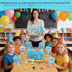 ZMLM Paquete de 24 cuadernos con diseño de arco iris para niños, recuerdos
