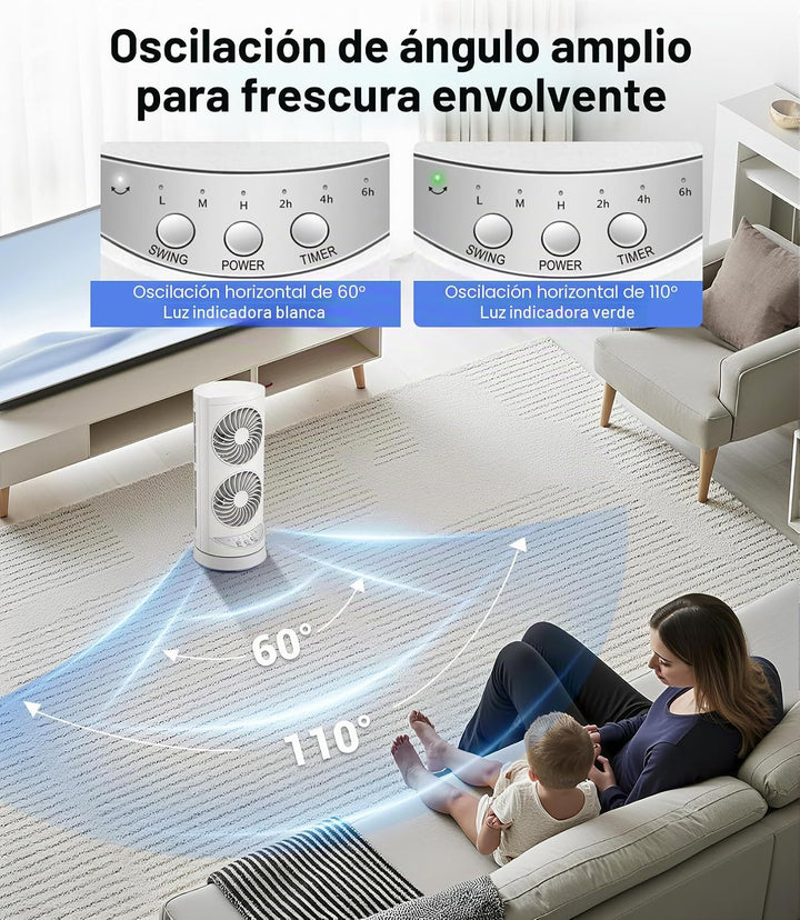 Ventiladores de refrigeración de torre personal que soplan aire frí...