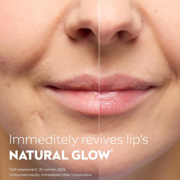 NIVEA Glowy Lips, bálsamo labial vegano con ácido hialurónico, vita...