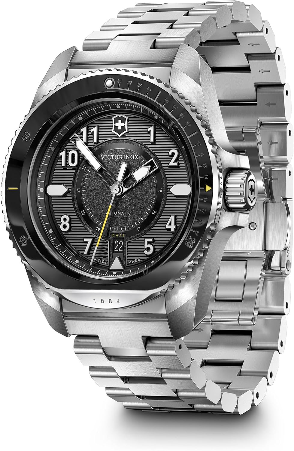 Victorinox Journey 1884 Reloj de 43mm Resistente al Agua con Cristal de Zafiro