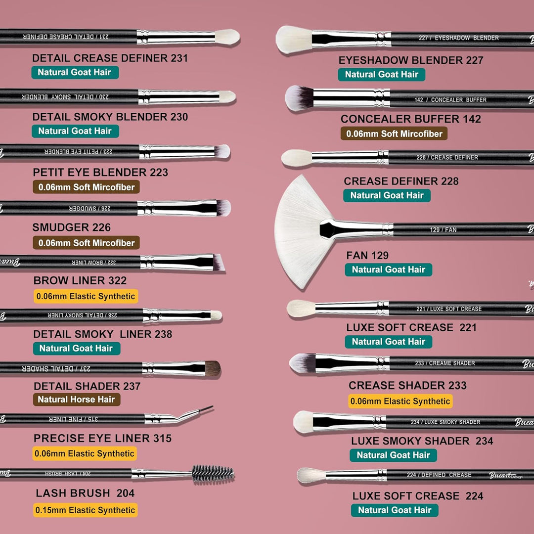 Conjunto de brochas de maquillaje profesional 32 piezas de pelo de...