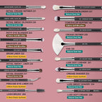 Conjunto de brochas de maquillaje profesional 32 piezas de pelo