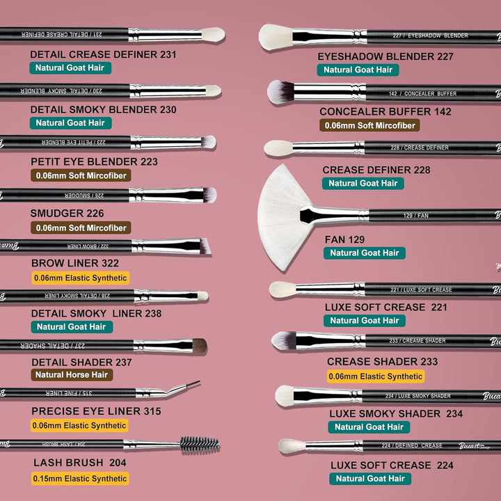 Conjunto de brochas de maquillaje profesional 32 piezas de pelo de...