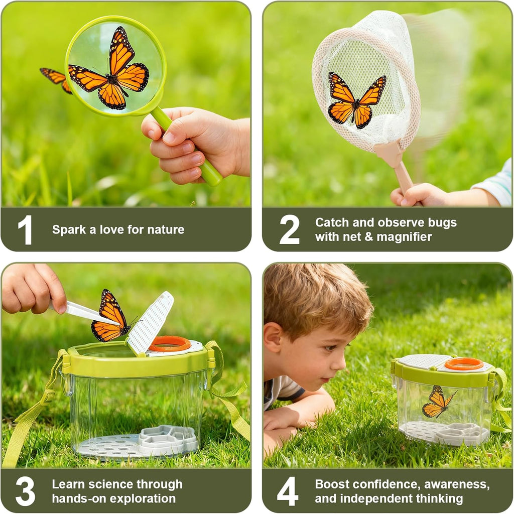 Dreamon Kids - Juego de jardinería para niños, 14 piezas, herramienta de