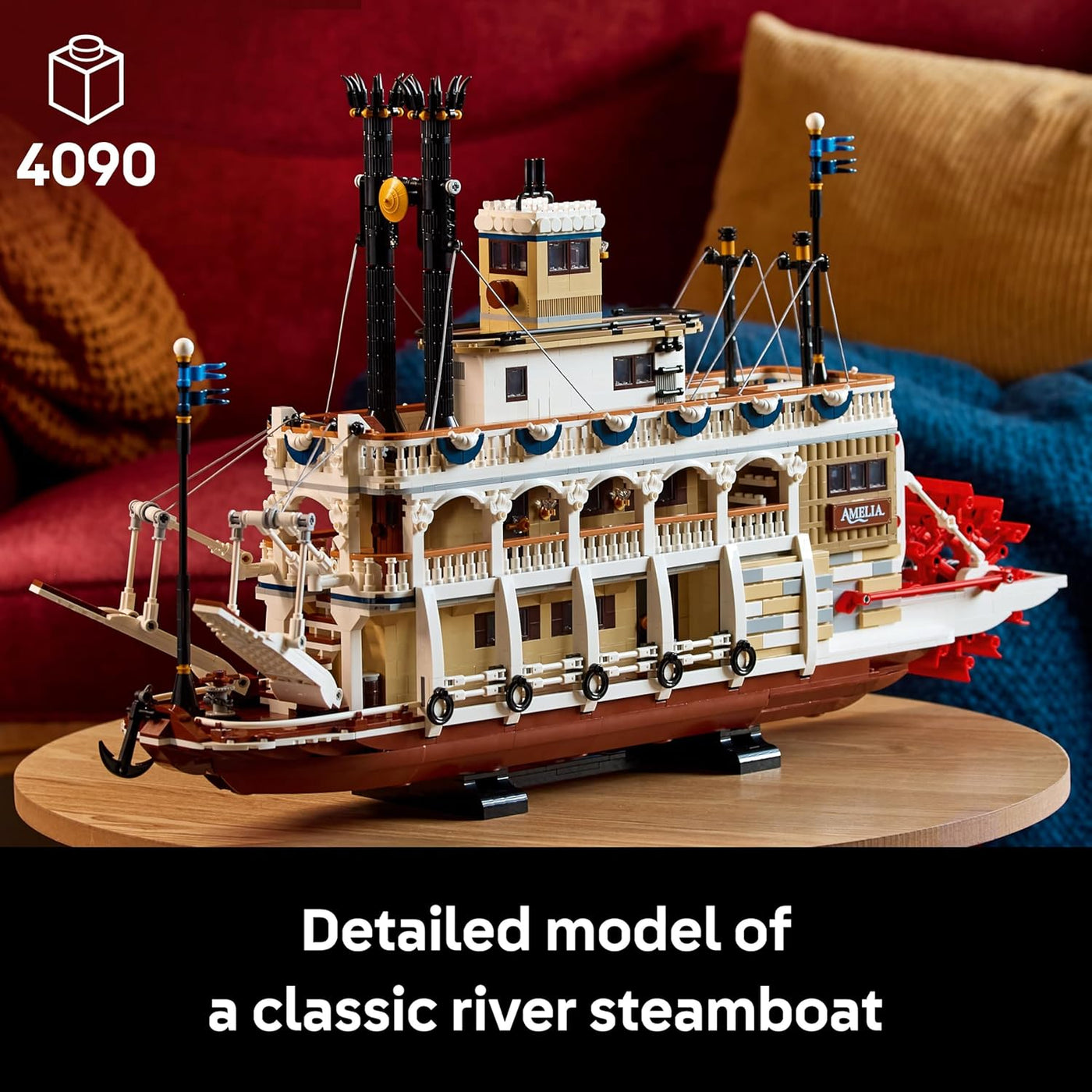 LEGO Ideas River Steamboat - Rompecabezas 3D - Decoración