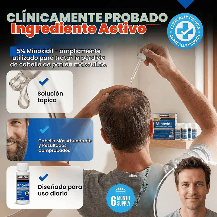 Minoxidil - Tratamiento líquido extra fuerte para el crecimiento de...