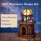 Kit de mini casa, casa de muñecas en miniatura para rincón de libros
