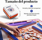 Juego de 160 azulejos de Mahjong americanos solamente, azulejos patrióticos de acrílico de 4 capas de Estados Unidos – Diseño patentado I+D hecho a medida para viajes de juego en casa (sin