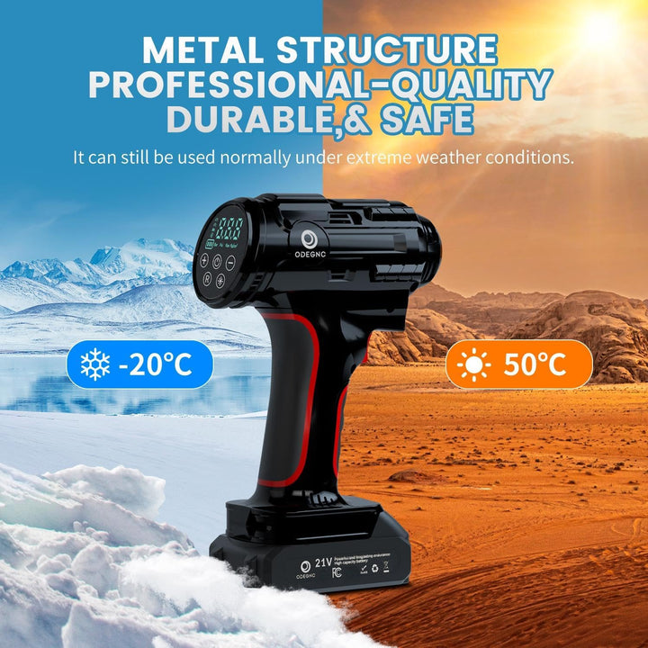 Compresor de aire inalámbrico 160PSI Inflador de neumáticos portáti...
