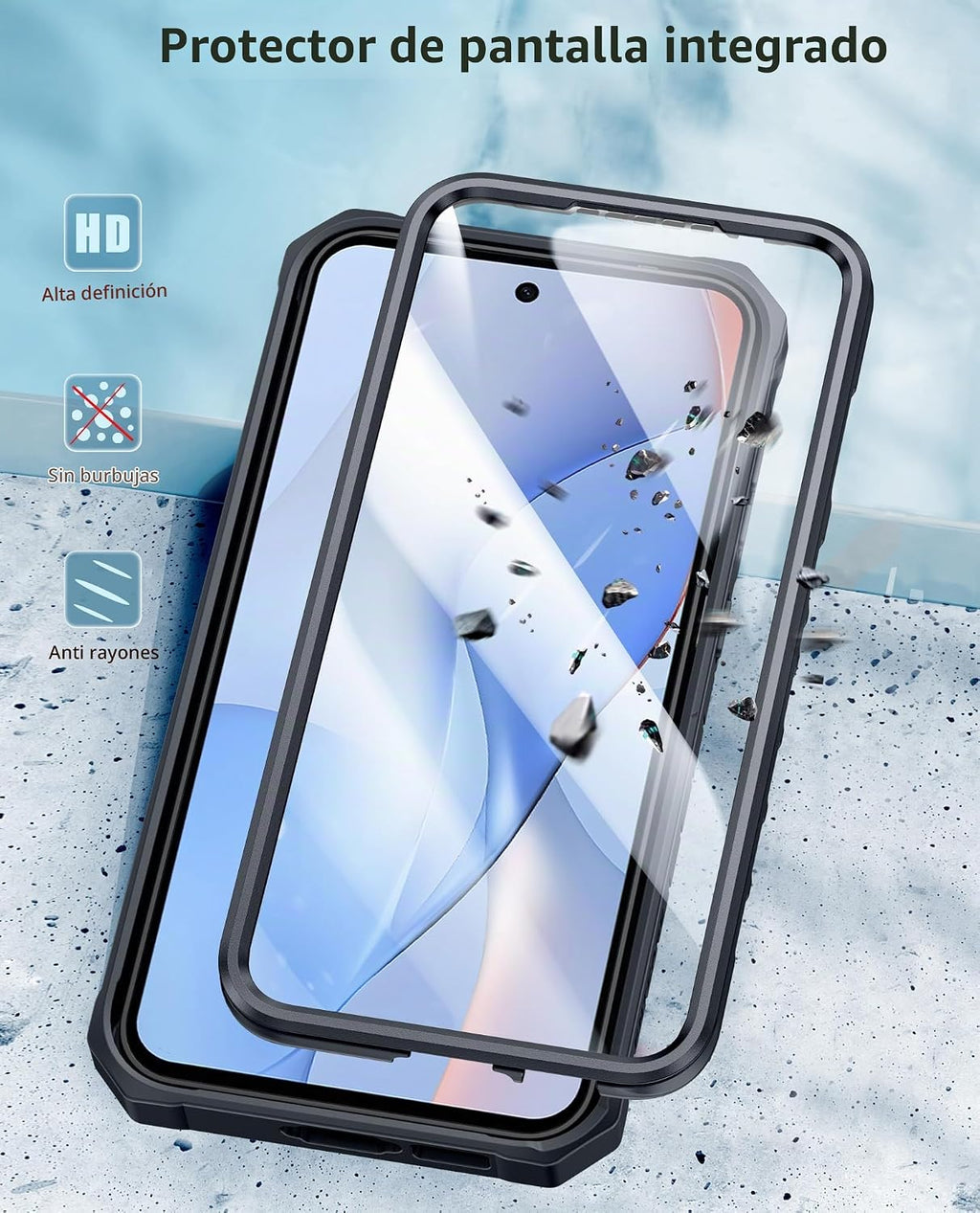 FNTCASE - Funda para Samsung Galaxy S24 FE con clip para cinturón y soporte, color negro