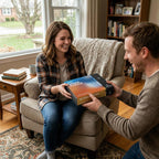 Rompecabezas sin imagen 1000 piezas irregulares Extremo Difícil Jigsaw Desafío Adultos Rompecabezas más difícil Sin guía Ultimate Brain Teaser Nivel Intermedio Stormlands Misterio Regalo