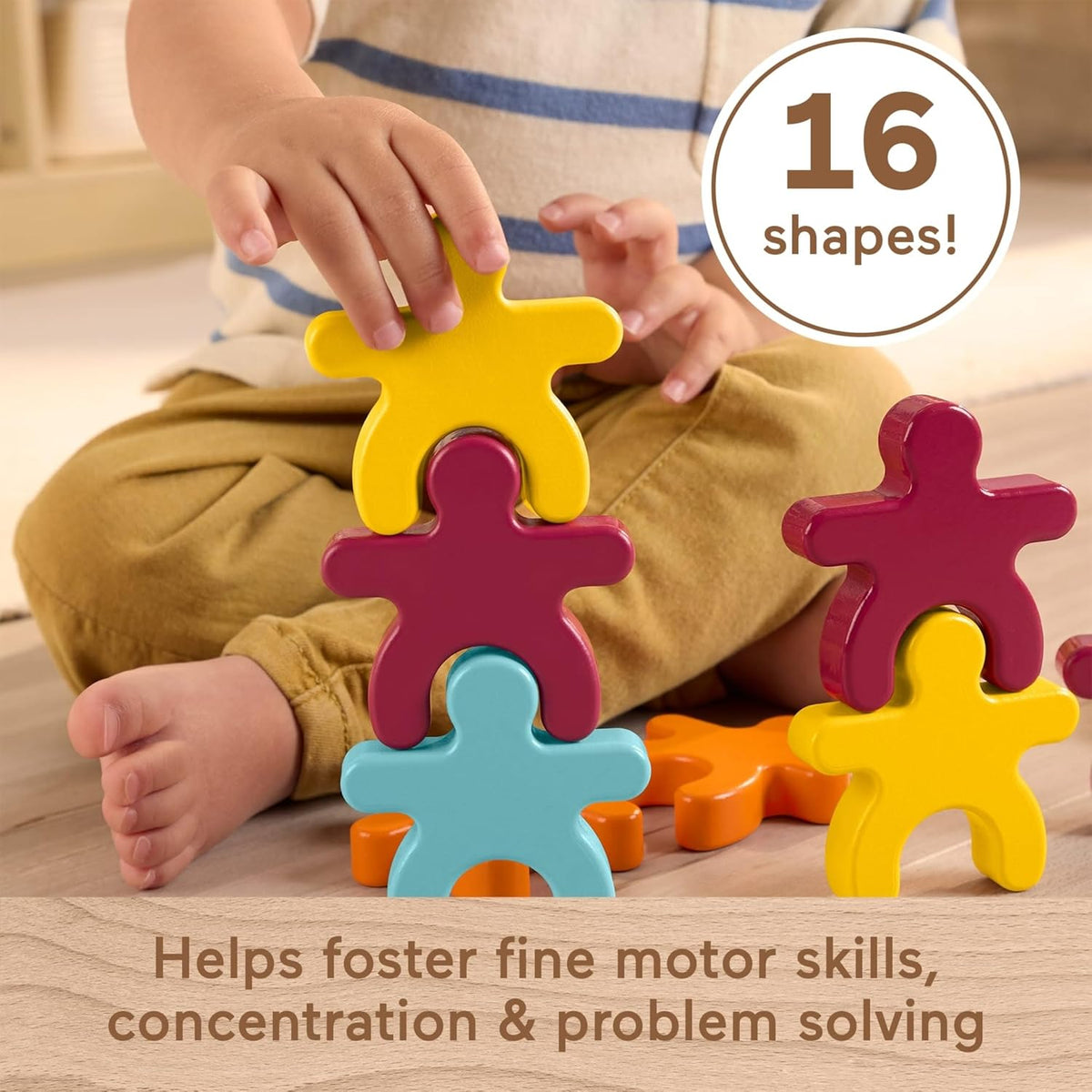 Fisher-Price Formas apilables de juguete Montessori de