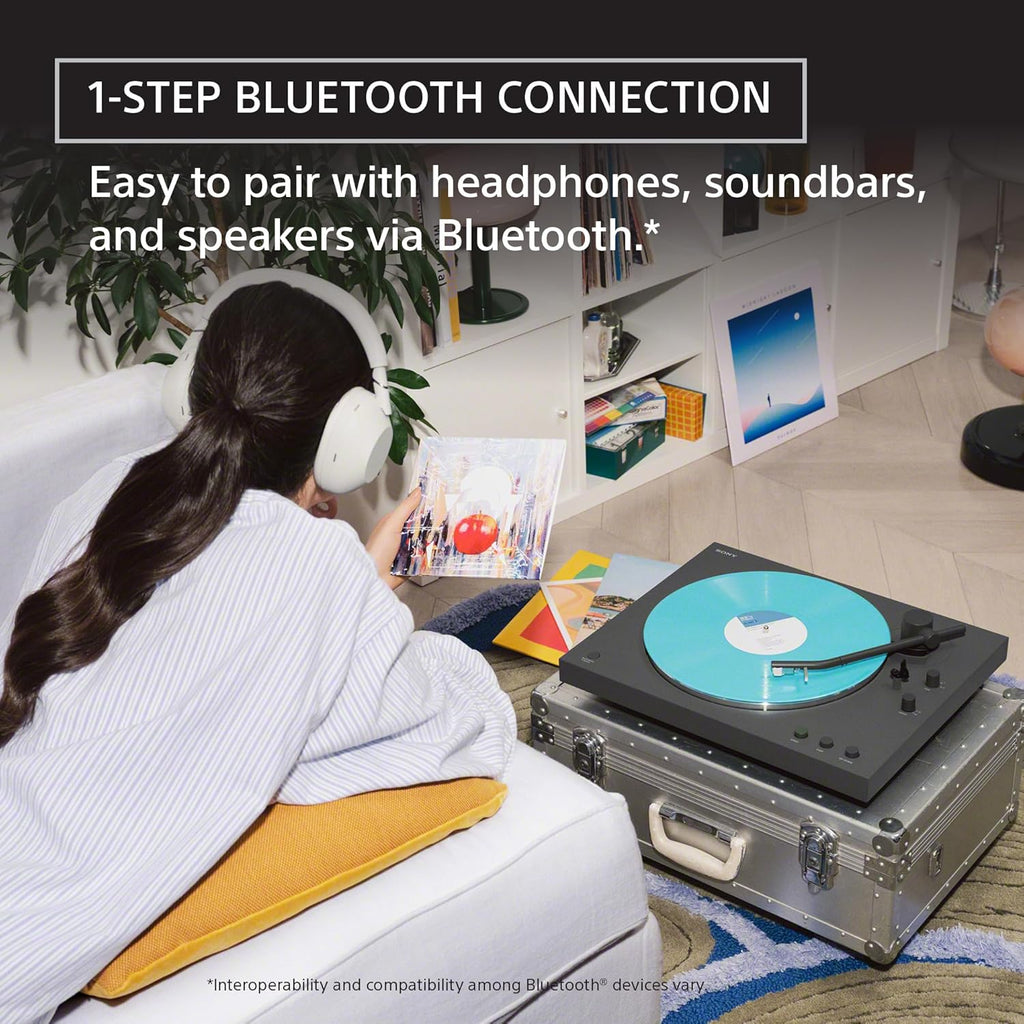 Sony PS-LX3BT - Tocadiscos inalámbricos Bluetooth con reproducción