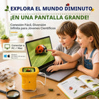 Kids Microscope, 4K 1000X Zoom, 2.4" Screen, STEM Toy para Ages 4-8