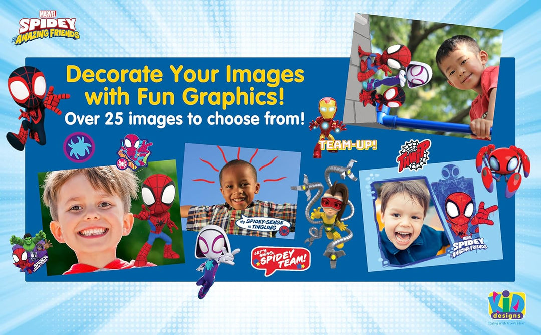 Spidey and His Amazing Friends - Cámara para niños con tarjeta SD,...