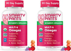 SmartyPants Gomitas multivitamínicas orgánicas, Orgánico + Omega, 2-120 unidades (paquete de 2)