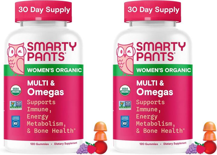 SmartyPants Gomitas multivitamínicas orgánicas para mujeres: biotin...