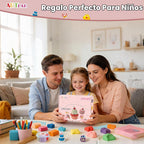 Kit de arcilla seca al aire, arcilla para modelar para niños,Juego