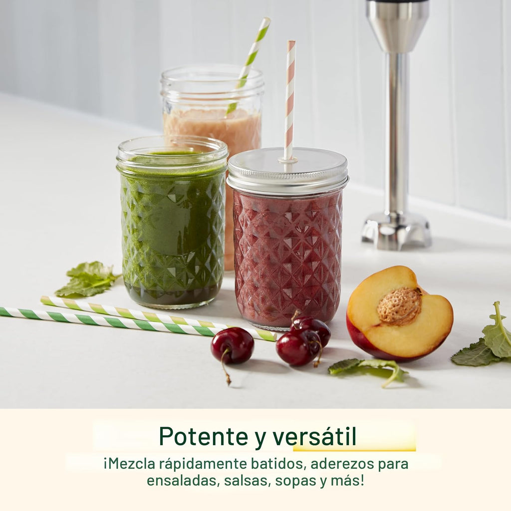 Cuisinart CSB-179 Smart Stick Licuadora de mano de velocidad variable, acero inoxidable