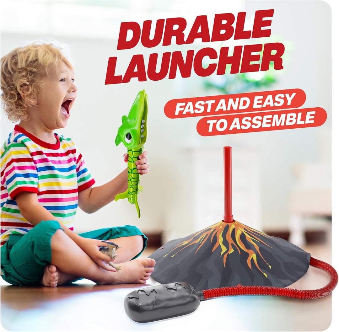 Ninja Blast Lanzacohetes de Juguete de Dinosaurio para