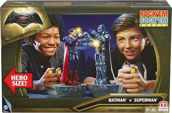 Mattel Games Batman vs. Superman Rock 'Em Sock 'Em Robots -...