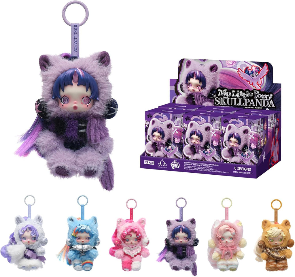 POP MART Skullpanda × My Little Pony Serie Muñeca de Peluche