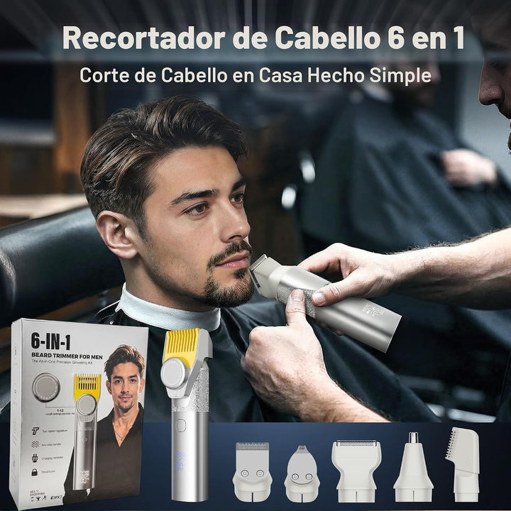 Recortadora de barba para hombres, kit magnético todo en uno para h...