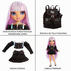 Rainbow High Avery Styles - Muñeca de moda posable de 9 pulgadas con accesorios y mochila, de 4 a 12 años